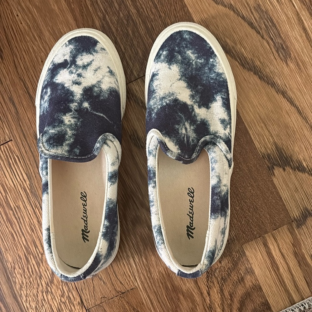 Madewell Navy Tie Dye Canvas Sneakers - 5.5